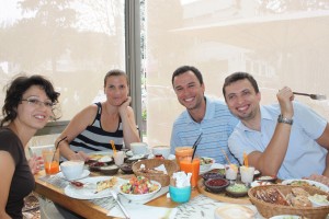 Katha's farewell party at cafe Louise