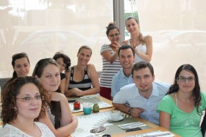 Katha's farewell party at cafe Louise